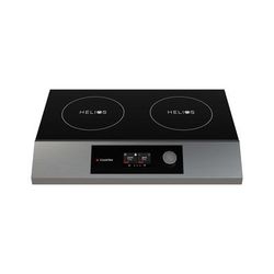 CookTek HTF-9500-SS25-1 Helios Countertop Commercial Induction Cooktop w/ 2 Burners, 240v, Stainless Steel