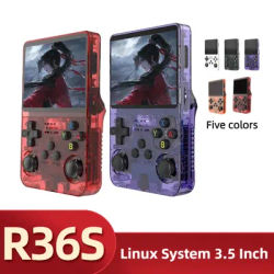 R36S Retro Handheld Video Game Console Linux System 3.5 Inch IPS Screen R35s Plus Portable Pocket Video Player 64GB/128G