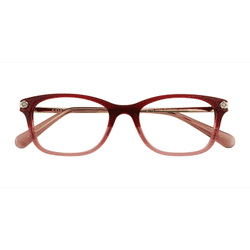 Female s horn Burgundy Glitter Gradient Acetate Prescription eyeglasses - Eyebuydirect s Coach HC6142
