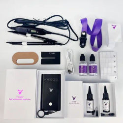 V-Light Technology Hair Extension Machine white Hair Extension Tools Kit Set with V light Hair extension glue