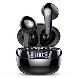 TEMU Q13 Wireless 5.3 Earphones, Wireless In Ear Earphones With High-definition Microphone, Wireless Noise Cancelling Earphones With Led Display, Sports Earphones For 35 Hours, Usb-c