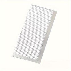 TEMU 1pc Water Diamond Drawing Ruler Stainless Steel Ruler Grid Ruler Drawing Tool With 599/1020 Blank Grid Water Diamond Embroidery Grid Ruler Diy Drawing Ruler, Used For Art And Handicraft Supplies