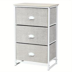 TEMU Goflame 3 Drawer Nightstand Side Table Storage Tower Dresser Chest Home Office Furniture