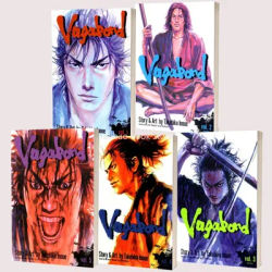 New Anime Vagabond Volume 1-5 Miyamoto Musashi Japanese Teen Mystery Romance English Comic Book Manga Book English Version