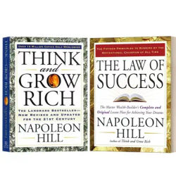 Napoleon Hill Think And Grow Rich And The Law of Success Reading Books for Adult