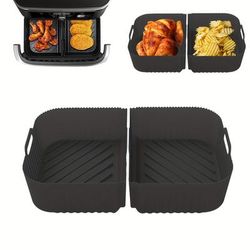 TEMU Air Fryer Silicone Liners For Flexdrawer Af500uk, 10.4l Large Air Fryer Accessories Silicone Liners, Ninja Air Fryer Liners 10.4 Litre Inserts, Dishwasher Safe, Christmas
