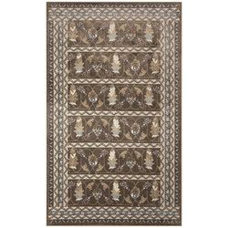 Ariana Sarai Indoor Area Rug Bronze by Brylane Home in Bronze (Size 6'6" X 9'4")