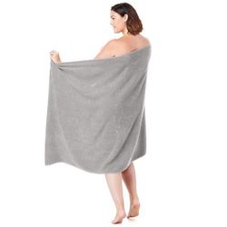 BH Studio XXL Bath Sheet by BH Studio in Silver