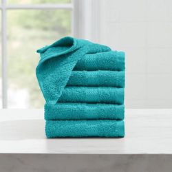BH Studio 6-PC Wash Cloth Set by BH Studio in Turquoise