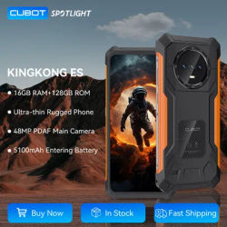 [World Premiere]Cubot KINGKONG ES Rugged Smartphone 16GB+128GB RAM 90Hz 6.56" HD+Screen Android 14 48MP Main Camera 5100mAh