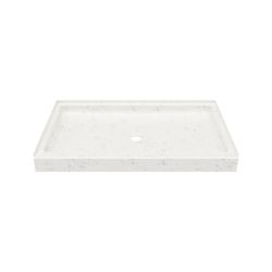 Swan SS-3454 34 x 54 Swanstone Alcove Shower Pan with Center Drain Carrara SF03454MD.221