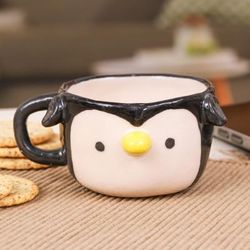 'Thai Fair Trade Animal-Themed Ceramic Penguin Espresso Cup'
