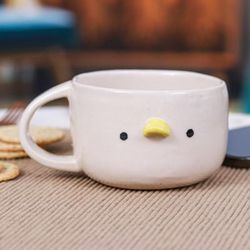 Duck Elixir,'Handcrafted 6 oz Ceramic Duck Cup with Glossy Finish'