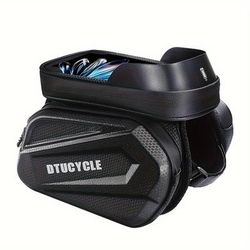 TEMU Mountain Bike Bag Front Beam Bag Mountain Bike Mobile Phone Bag Tube Bag High Quality Bag Riding Equipment Eva Thermopress Bag