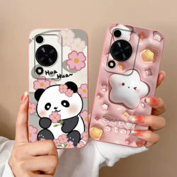 For Huawei Nova Y72 Phone Soft Cases Lovely Panda Liquid Silicone Shockproof Protective Back Covers For Huawei Nova Y 72 Fundas