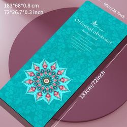 TEMU Creative Printed Tpe Yoga Mat, Sports Fitness Mat, Indoor Outdoor Yoga Pilates Training Mat