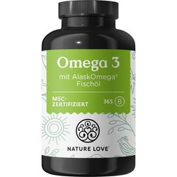 NATURE LOVE® Omega 3 AlaskOmega® 365 255 g Capsule