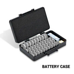 42 Slots Coin Battery Case for CR2016,CR2025,CR2032, CR2320,CR2325, CR2330,CR2335,CR2354,CR2412,CR2430,CR2450 Button Batteries
