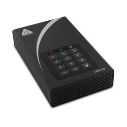 Apricorn Used 10TB Aegis Padlock DT USB 3.0 External Desktop Drive ADT-3PL256-10TB