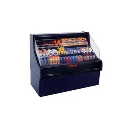 Howard-McCray SC-OS30E-6-B-LED 75" Impulse Horizontal Open Air Cooler w/ 3 Levels, 115v, Black