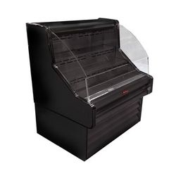 Howard-McCray SC-OS35E-3C-B-LED 39" Impulse Horizontal Open Air Cooler w/ 3 Levels, 115v, Black