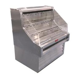 Howard-McCray SC-OS35E-3-S 39" Impulse Horizontal Open Air Cooler w/ 3 Levels, 115v, Silver