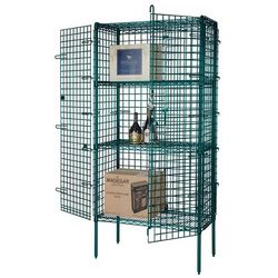 Focus FSEC246063GN 60" Stationary Security Cage, 24"D, Green