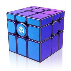 TEMU Gan Speed Cube, 3x3 Magic Cube Puzzle Toy Game For Kids Adult , Starlight Purple