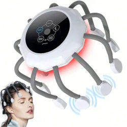 Intelligent Electric Octopus Head Massager Soul Extraction, Head Scratching Meridian Dredging, Scalp Massage And Relaxation Tool