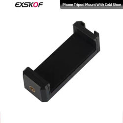 Universal Smartphone Tripod Mount with Cold Shoe 1/4" Screw Hole For iPhone Samsung Huawei Xiaomi