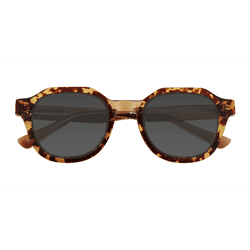Unisex s round Clear Tortoise Acetate Prescription sunglasses - Eyebuydirect s Frenzy