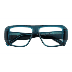 Male s aviator Clear Blue Acetate Prescription eyeglasses - Eyebuydirect s Risk