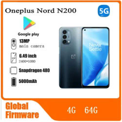 Oneplus Nord N200 5G 4G 64G SmartPhone CPU Qualcomm Snapdragon 480 Battery capacity 5000mAh 13MP Camera full screen used phone
