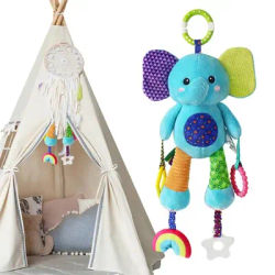 Stroller Toys Plush Sensory Activity Toy Crib Bedside Ornament KidsToy Stroller Pendant Toys Crib