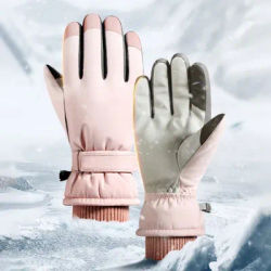 Outdoor Winter Skiing Gloves Men Women Outdoor Riding Cycling Gloves Keep Warm Velvet Waterproof