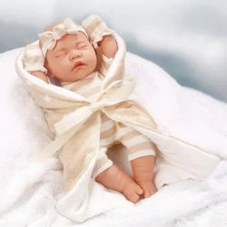 12 Inch Real Life Baby Sweet Sleeping Doll Simulation Rebirth Doll With Plastic Dolls Girl Toys And