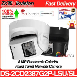 Hikvision 8MP Panoramic ColorVu IP Camera DS-2CD2387G2P-LSU/SL Dual Lens 2-way Audio Security