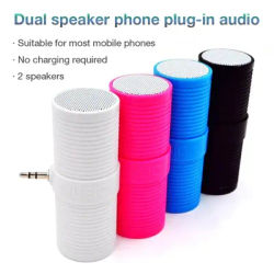 3.5mm Jack Stereo Mini Speaker Portable MP3 Music Player Speaker Amplifier Loudspeaker for Mobile