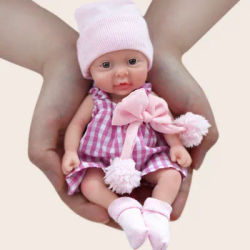 7" Girl Micro Preemie Full Body Silicone Baby Doll Susie Lifelike Mini Reborn Doll Surprice Children