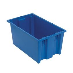 Quantum Food Service SNT185 BL Stack & Nest Shelf Tote - 18" x 11", Blue