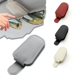 Scatola per occhiali per visiera parasole universale per auto, occhiali da sole, clip per biglietti, supporto per penna, custodia per occhiali, accessori per auto