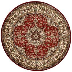 Tappeto design orientale polipropilene rosso D 133 cm