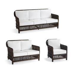 Rockland Seating Replacement Cushions - Loveseat, Sunbrella Rain, Rain Natural - Frontgate