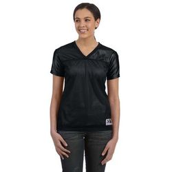 Augusta Sportswear 250 Women's Junior fit Stadium Replica Football Jersey T-Shirt in Black size Small | Polyester