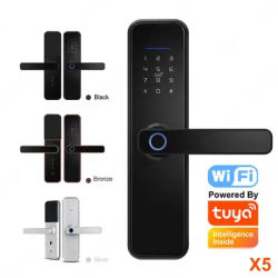 New WiFi Eletronic Lock for Tuya X5 Security Smart door Lock with Biometric Fingerprint&Smart