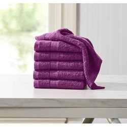 BH Studio 6-PC Wash Cloth Set by BH Studio in Grape