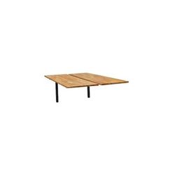 2-Person Solid Wood Technology Table w/ 71" x 24" Worksurfaces - Add-On