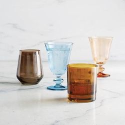 Set of 4 Estella Glassware Collection - Blue, Blue Double Old Fashioned - Frontgate