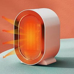 riscaldatore elettrico portatile con termostato 1200w riscaldatore in ceramica ptc sicuro e silenzioso riscalda fino a 20 metri quadrati ventilatore di aria calda invernale al coperto mini ventilatore