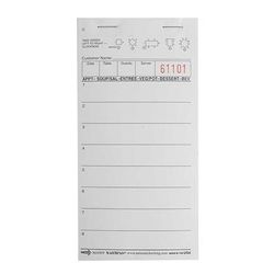 National Checking Company 3616WP Guest Check - (1) Part Booked, (8) Lines, White